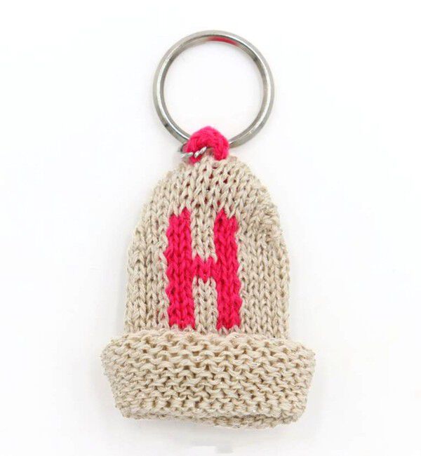 GLOSTER「【INFIELDER DESIGN/インフィールダーデザイン】ALPHABET HOLDER」|チャーム・キーホルダー|アイボリー