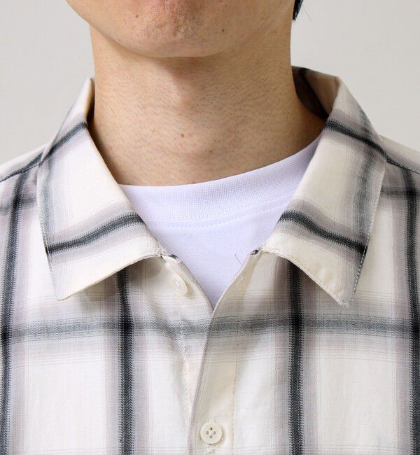 GLOSTER「【奥行きのある色合い】オンブレチェック ロングスリーブシャツ」|シャツ・ブラウス|