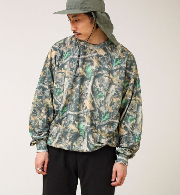 GLOSTER「【無地/リアルツリーカモ】ミニ裏毛 裾ドロストスウェット」|スウェット・ジャージ|