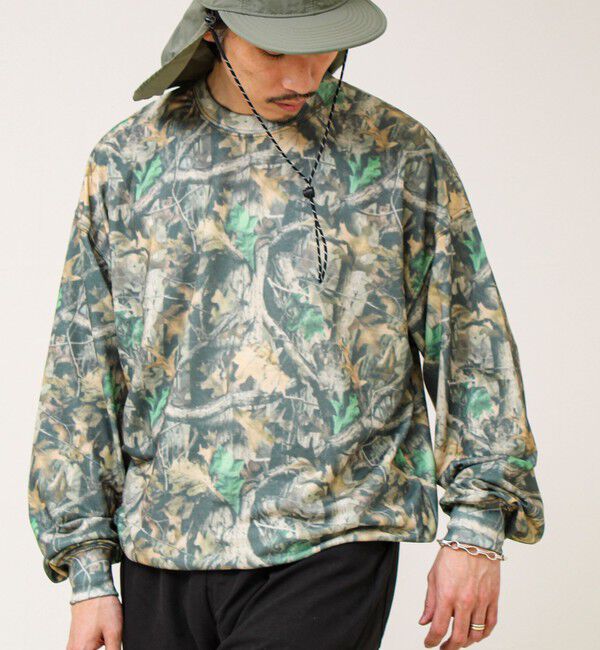 GLOSTER「【無地/リアルツリーカモ】ミニ裏毛 裾ドロストスウェット」|スウェット・ジャージ|