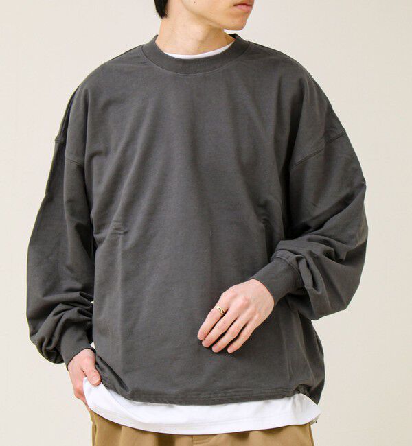 GLOSTER「【無地/リアルツリーカモ】ミニ裏毛 裾ドロストスウェット」|スウェット・ジャージ|