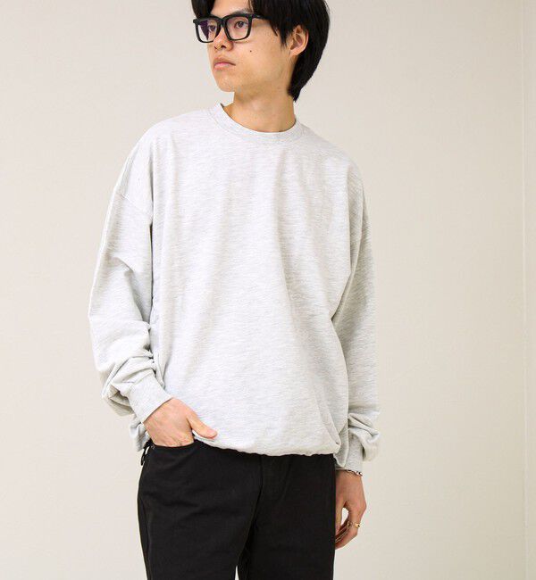 GLOSTER「【無地/リアルツリーカモ】ミニ裏毛 裾ドロストスウェット」|スウェット・ジャージ|