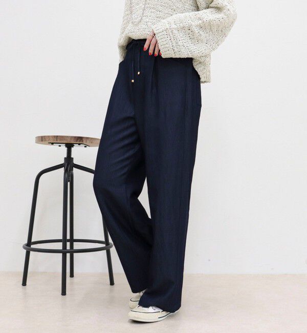 fredy emue「【低身長サイズ34有り】ライトシャンブレーデニムイージーパンツ」|チノ|