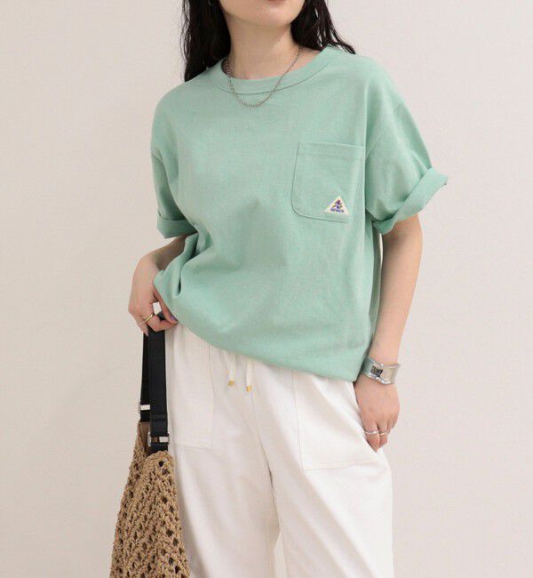 fredy emue「【GEVACO/ゲバコ】ベーシックオープンエンド天竺Tシャツ」|Tシャツ・カットソー|ミントグリーン