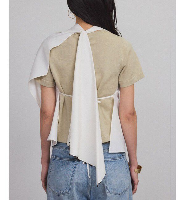 SALON adam et rope'「【SERA STUDIO（セーラスタジオ）】DRAPED SCARF TOP」|シャツ・ブラウス|