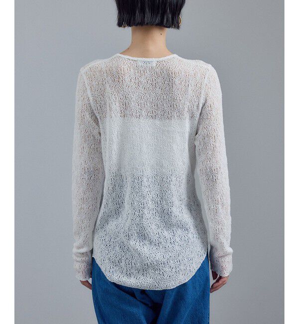 SALON adam et rope'「カーリーレースロングスリーブTシャツ」|Tシャツ・カットソー|