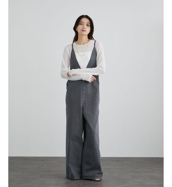 SALON adam et rope'「カーリーレースロングスリーブTシャツ」|Tシャツ・カットソー|