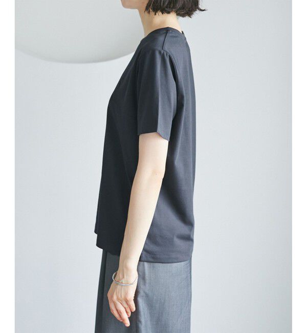 Rope&rsquo;Picnic「【UVカット・接触冷感・汗染み加工】フレンチロゴプリントTシャツ」|Tシャツ・カットソー|