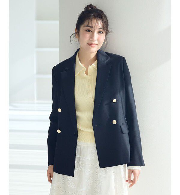 Rope&rsquo;Picnic「クリアツイル金ボタンジャケット/入卒式・セレモニー・セットアップ対応」|テーラードジャケット|