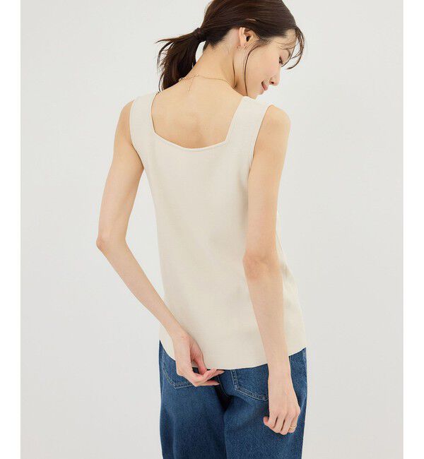 Rope&rsquo;Picnic「スクエアネックニットタンクトップ」|タンクトップ|