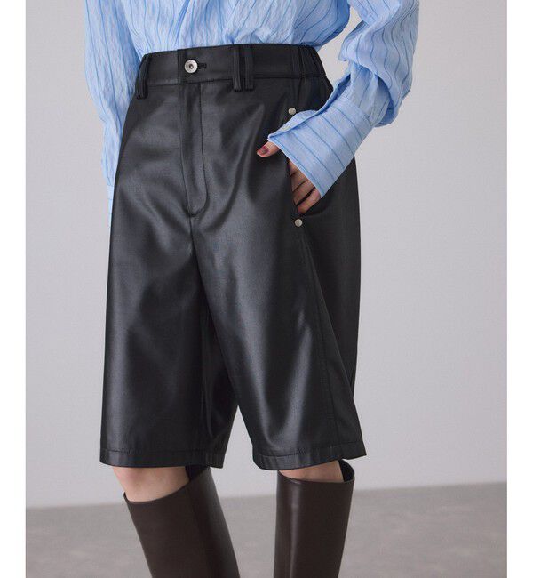 ADAM ET ROPE'「グロスコクーンハーフパンツ」|チノ|