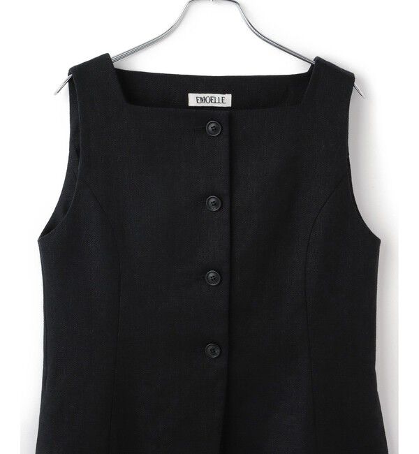 ADAM ET ROPE'「【EMOELLE】スクエアネックジレトップス」|ベスト・ジレ|