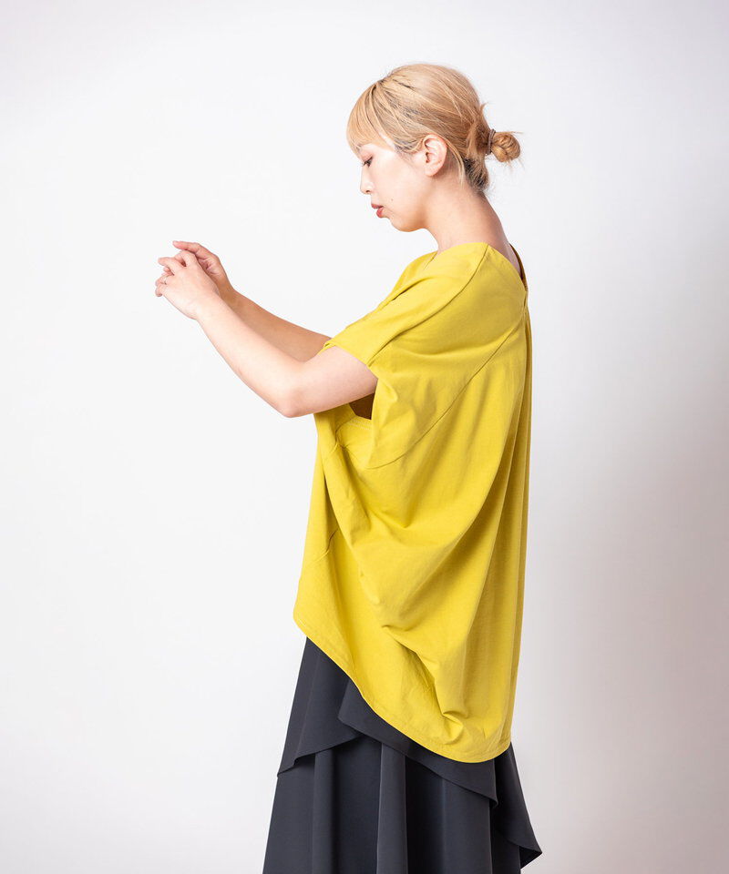  「Vネックサイドドレーププルオーバー」|Tシャツ・カットソー|