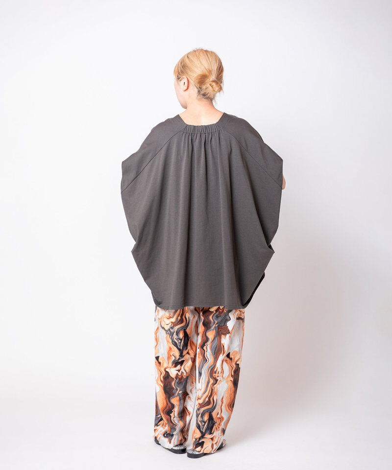  「Vネックサイドドレーププルオーバー」|Tシャツ・カットソー|