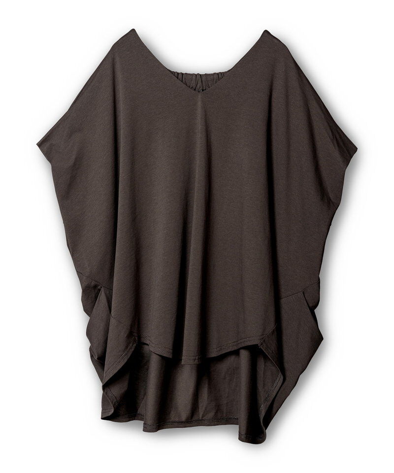  「Vネックサイドドレーププルオーバー」|Tシャツ・カットソー|