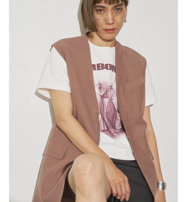 GEMINI「【GEMINI】ジレ」|ベスト・ジレ|ブラウン