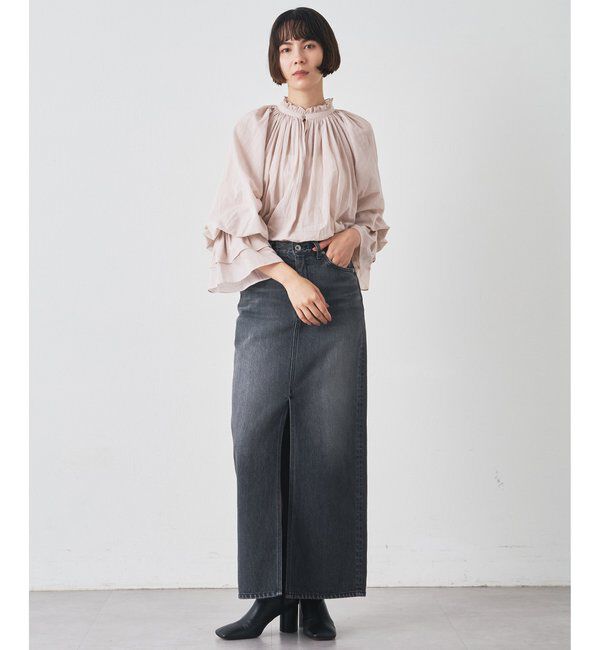  「カフスギャザーブラウス」|シャツ・ブラウス|