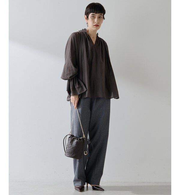  「カフスギャザーブラウス」|シャツ・ブラウス|