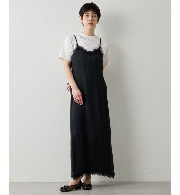 THE PAUSE「【THE PAUSE】レーストリムキャミワンピース」|ワンピース|