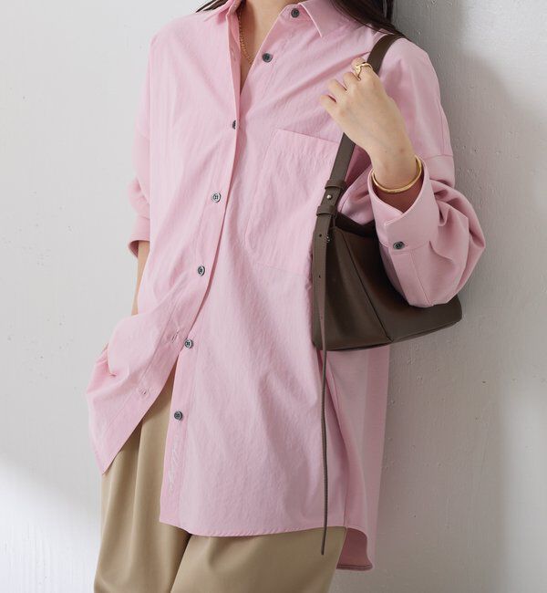  「【冬から着れる】ポンチドッキングシャツ」|シャツ・ブラウス|