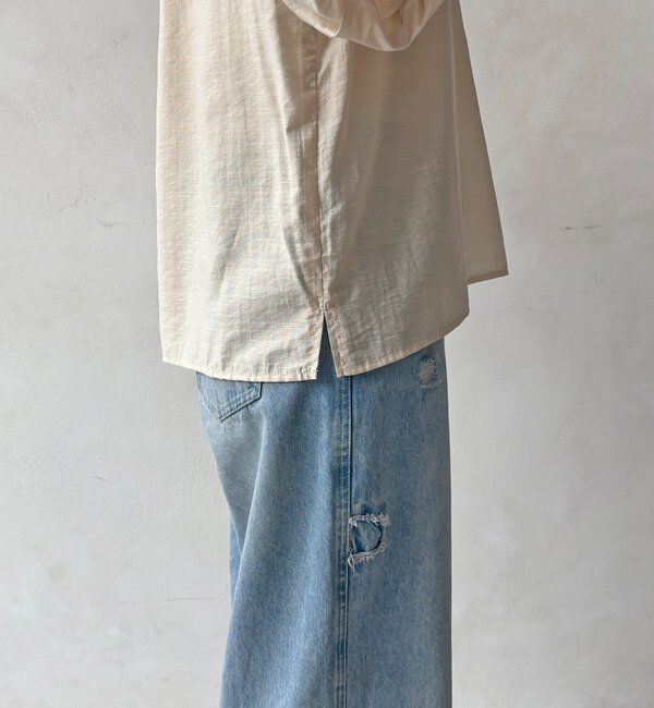  「【WEB限定】シアースラブ袖バルーンブラウス」|シャツ・ブラウス|