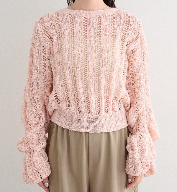  「【4色展開】B ルーズスリーブニットプルオーバー」|その他|