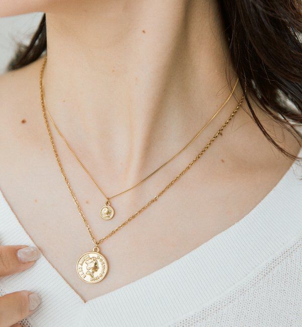  「【R.good（アールドットグッド）】ミニコインショートネックレス」|ネックレス|