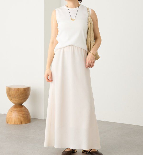  「予約【セットアップ着用可能】メッシュバイアススカート」|スカート|