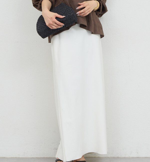  「【新色登場！】【3サイズ展開】ストレッチマキシタイトスカート2」|スカート|ホワイト