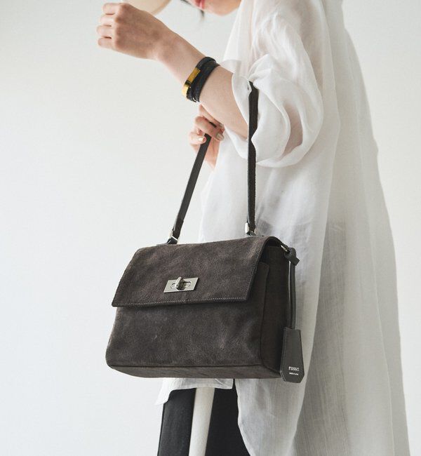  「《WEB限定》スエードフラップミニトートバッグ」|トートバッグ|