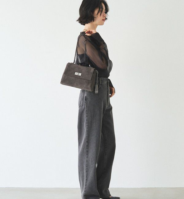  「《WEB限定》スエードフラップミニトートバッグ」|トートバッグ|