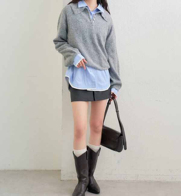  「ポケット刺繍ストライプシャツ」|シャツ・ブラウス|