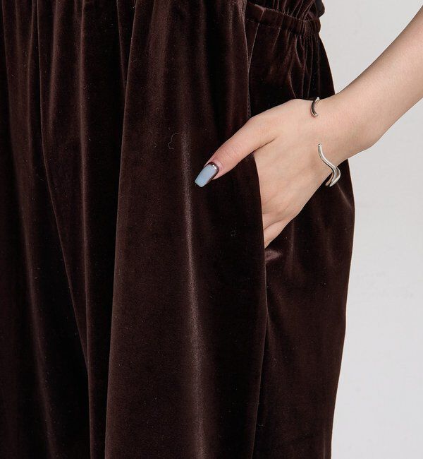  「ベロアフリルオールインワン」|オールインワン|