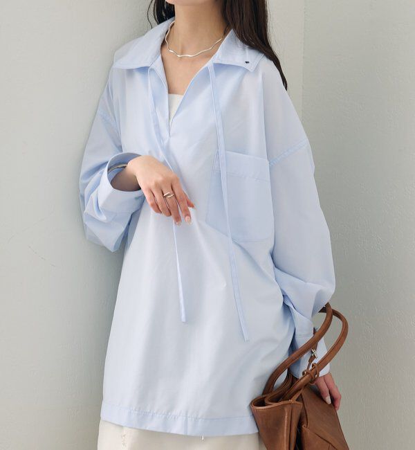  「襟付きスキッパーシャツ」|シャツ・ブラウス|