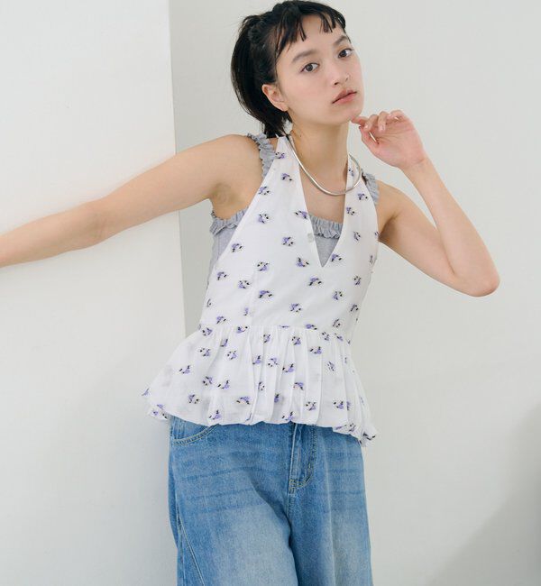  「フラワーホルターブラウス」|シャツ・ブラウス|