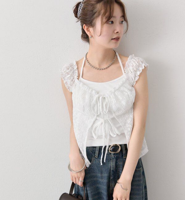  「レースリボンTOPS」|シャツ・ブラウス|