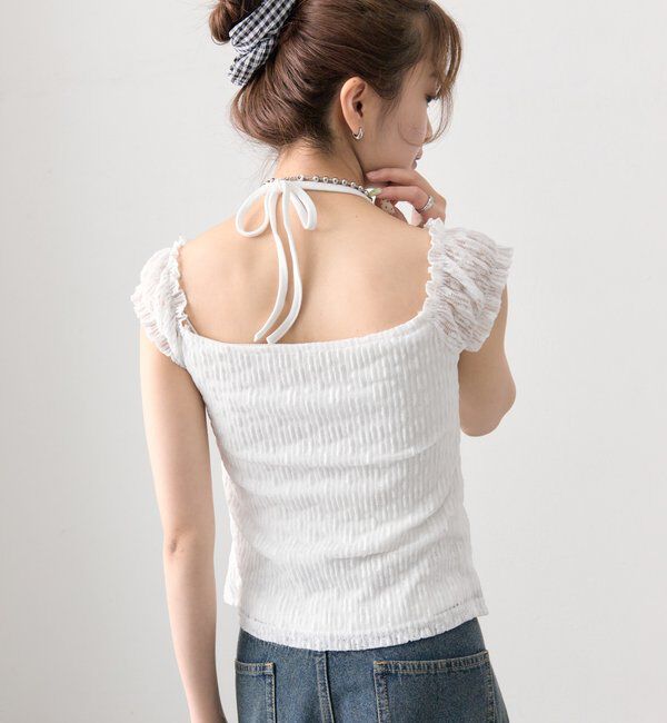  「レースリボンTOPS」|シャツ・ブラウス|