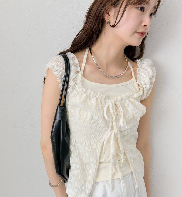  「レースリボンTOPS」|シャツ・ブラウス|