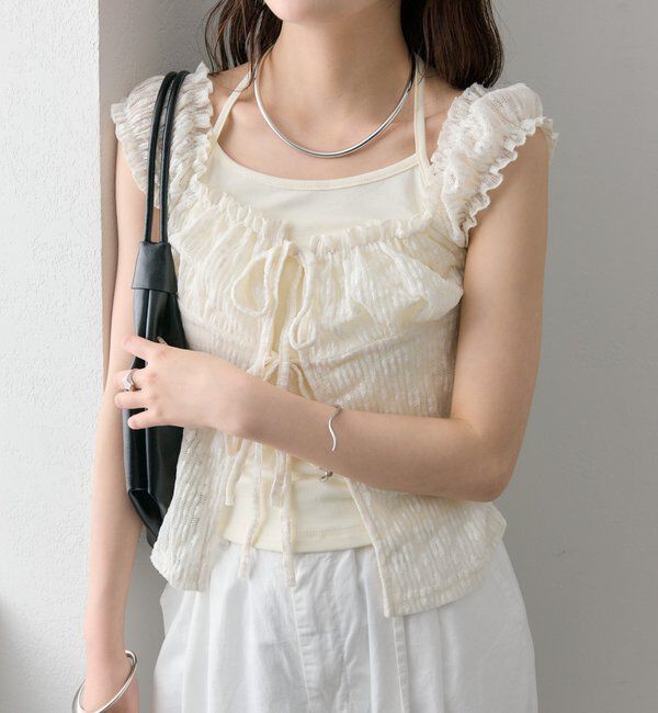  「レースリボンTOPS」|シャツ・ブラウス|