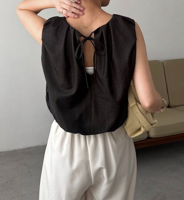  「【前後2WAY】ドロップリボンバルーンブラウス」|シャツ・ブラウス|