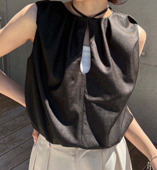  「【前後2WAY】ドロップリボンバルーンブラウス」|シャツ・ブラウス|