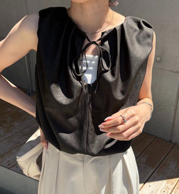  「【前後2WAY】ドロップリボンバルーンブラウス」|シャツ・ブラウス|