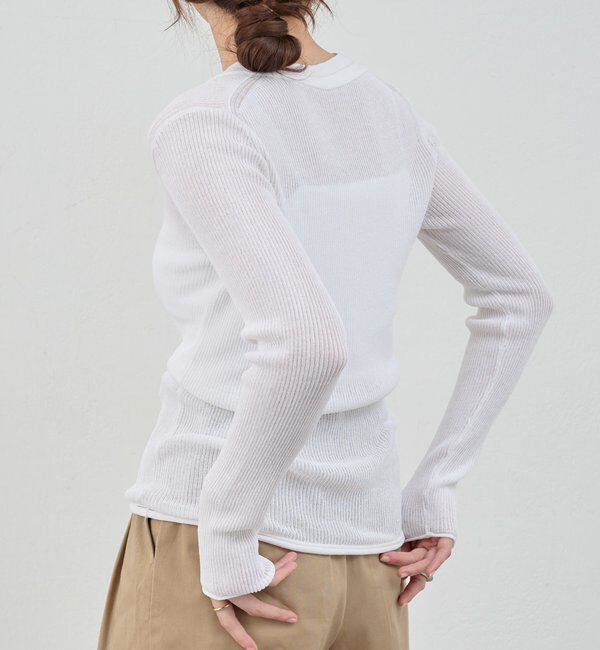  「ヘンリーネックレイヤードニット」|ニット・セーター|