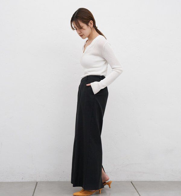  「ヘンリーネックレイヤードニット」|ニット・セーター|