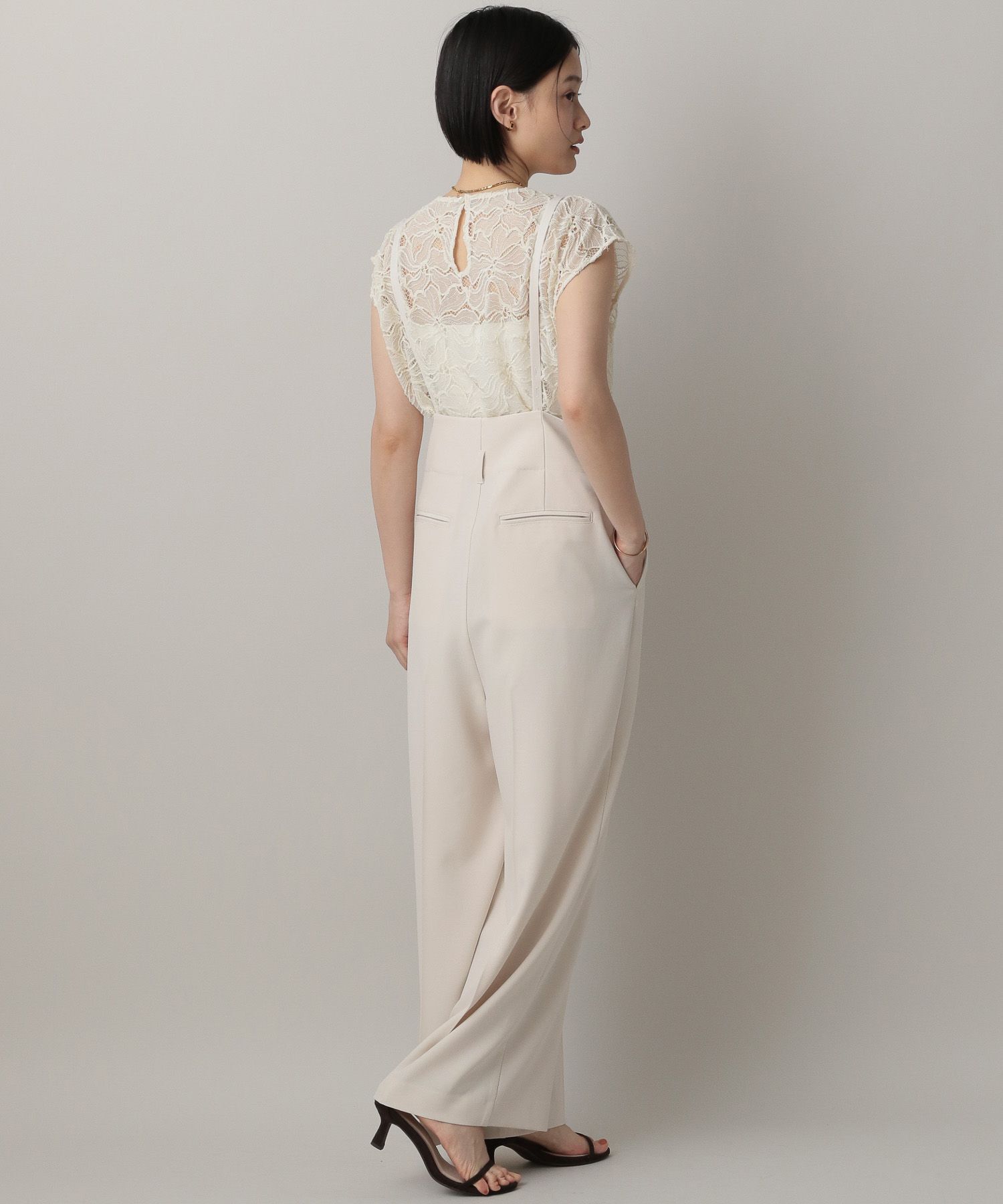 A part by 「サスツキストレートパンツ」|スラックス|