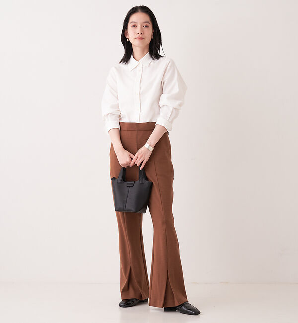 collex「【WEB限定】ウール混　カットポンチフレアパンツ」|その他|