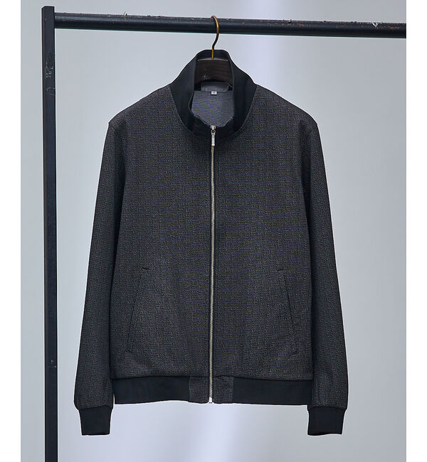 ABAHOUSE「【セットアップ対応】ポンチ スタンドカラー ブルゾン」|ブルゾン・スタジャン|