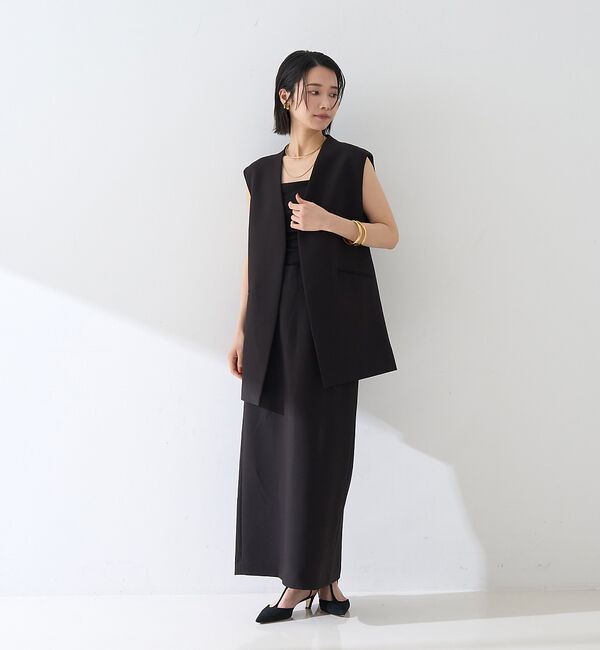 Rouge vif「【セットアップ対応】【3サイズ展開】ストレッチダブルクロスタイトスリットスカート」|スカート|