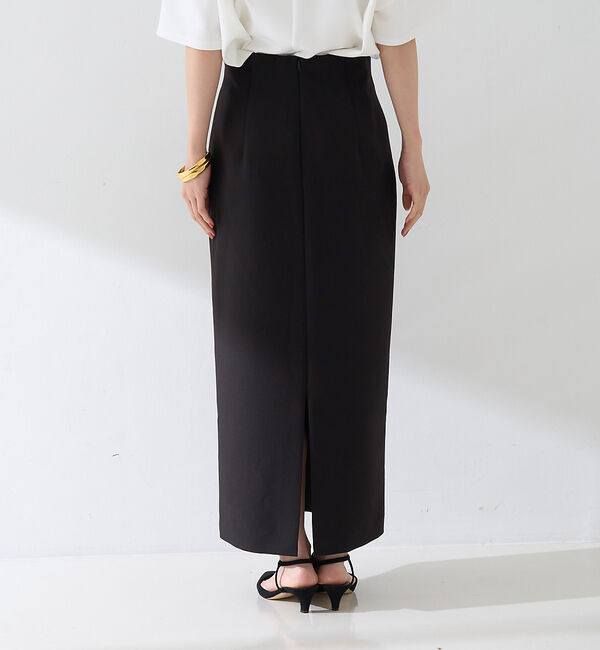 Rouge vif「【セットアップ対応】【3サイズ展開】ストレッチダブルクロスタイトスリットスカート」|スカート|