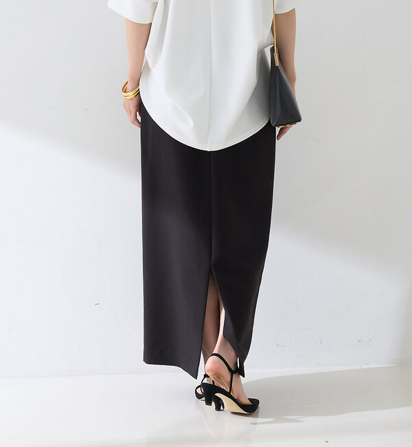 Rouge vif「【セットアップ対応】【3サイズ展開】ストレッチダブルクロスタイトスリットスカート」|スカート|